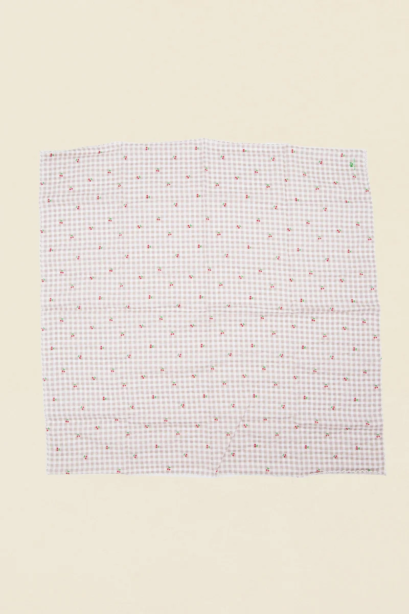 Checkered Cherries Bandana