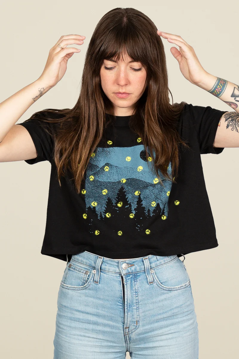 Fireflies Crop Tee - Image 3