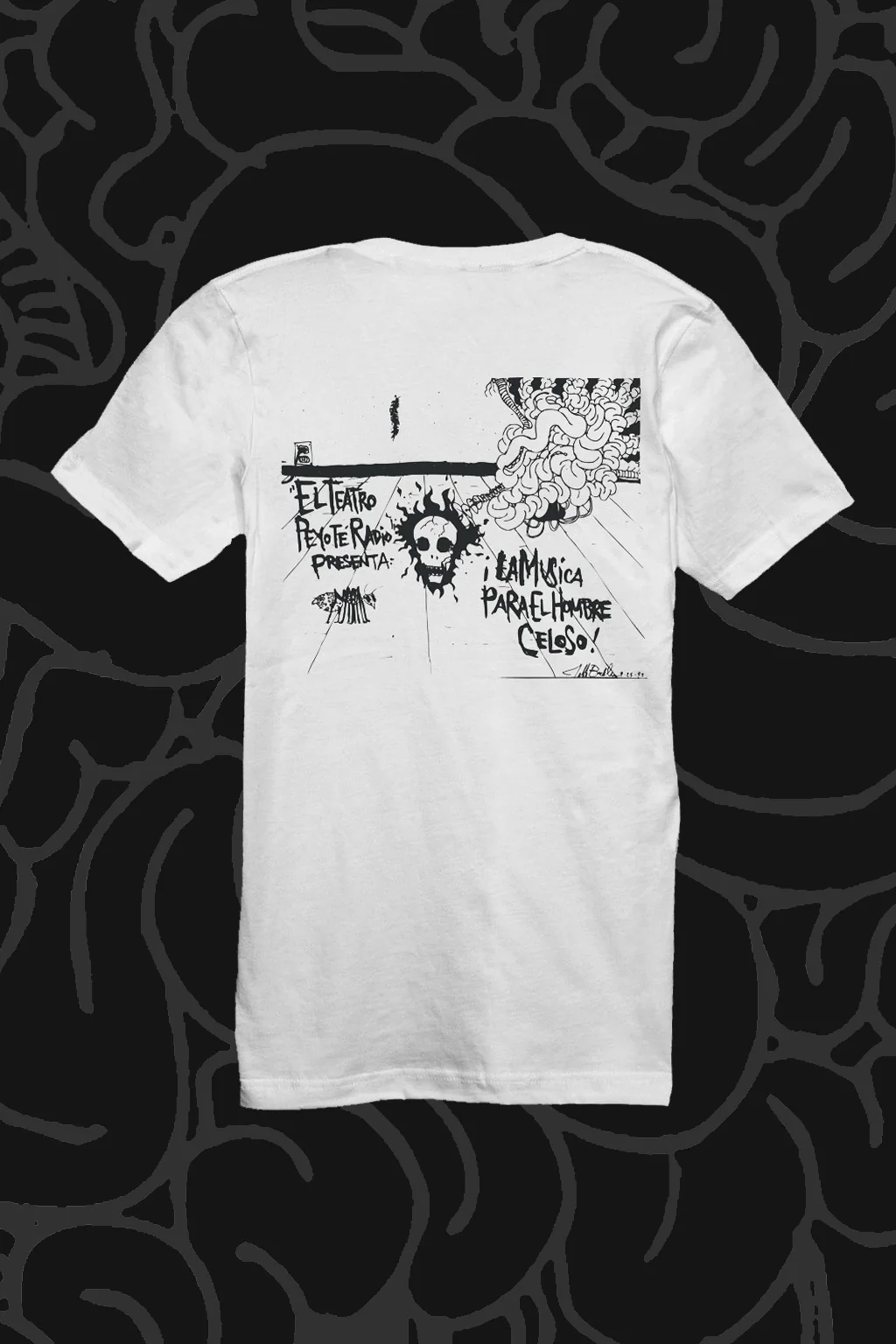 Jeff Buckley: Peyote Radio Theater V-Neck Tee - Image 3