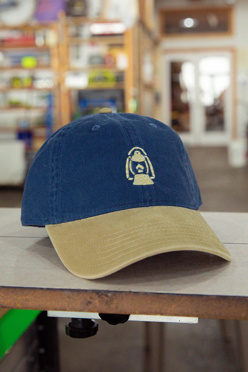 Lantern Hat, Khaki/Navy