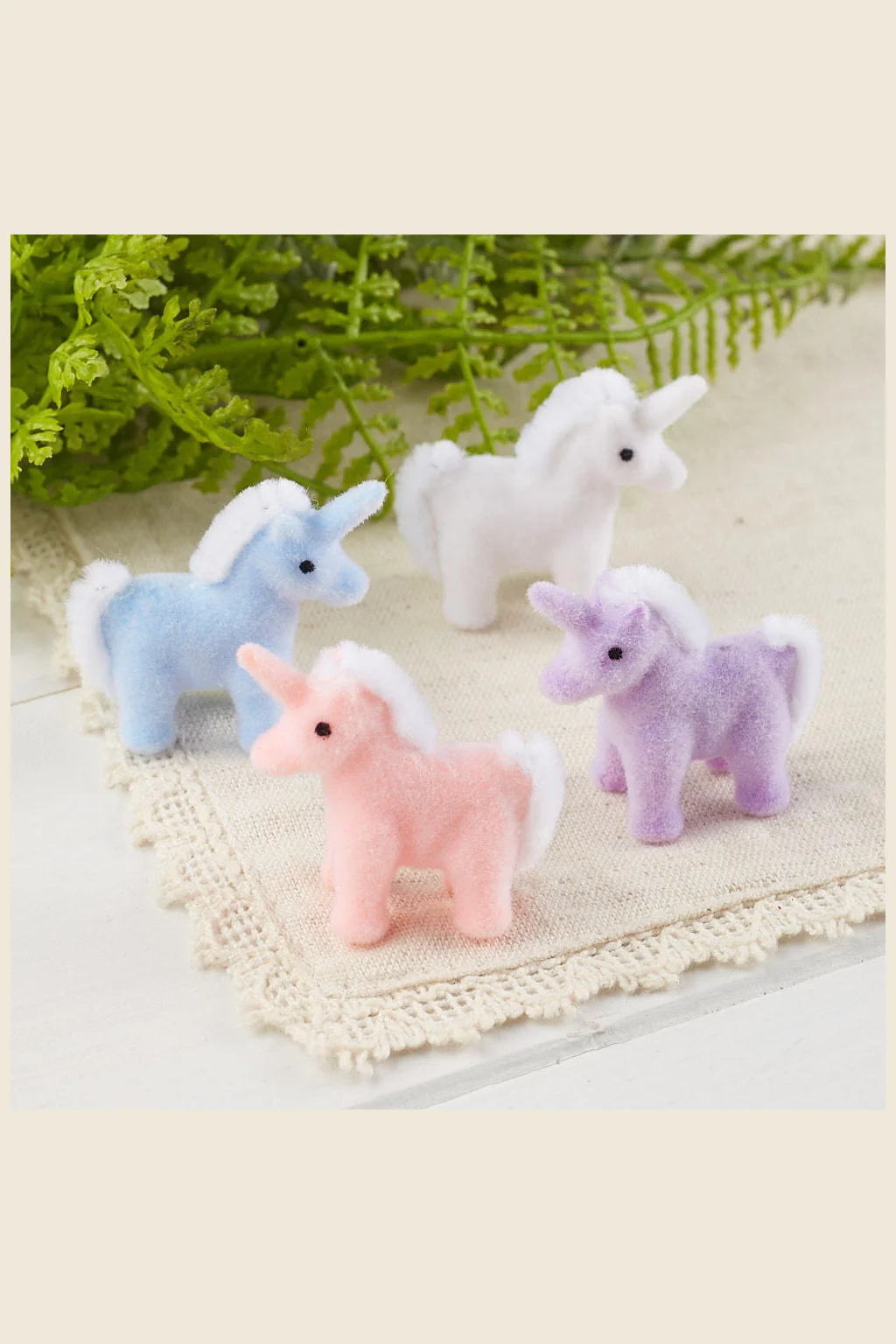 Mini Flocked Unicorn