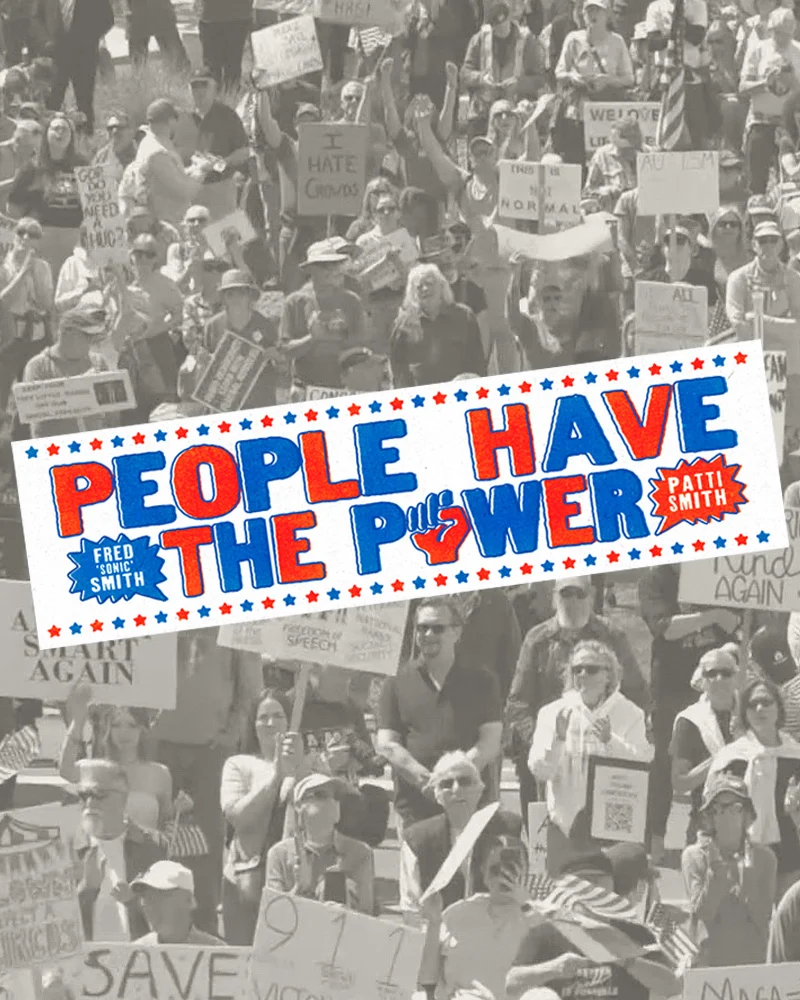 People Have the Power Bumper Sticker - Image 3