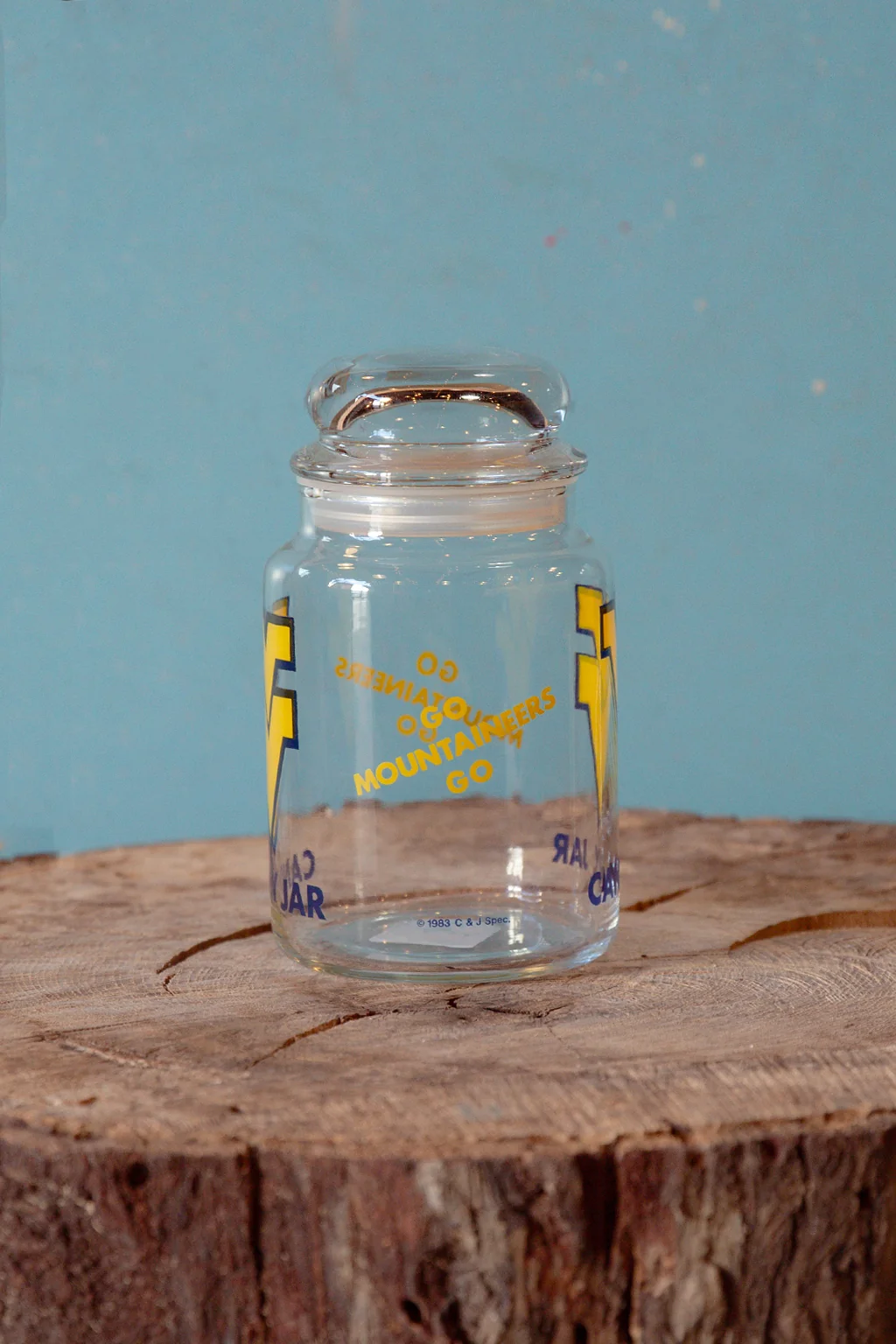 Vintage WVU Candy Jar - Image 2