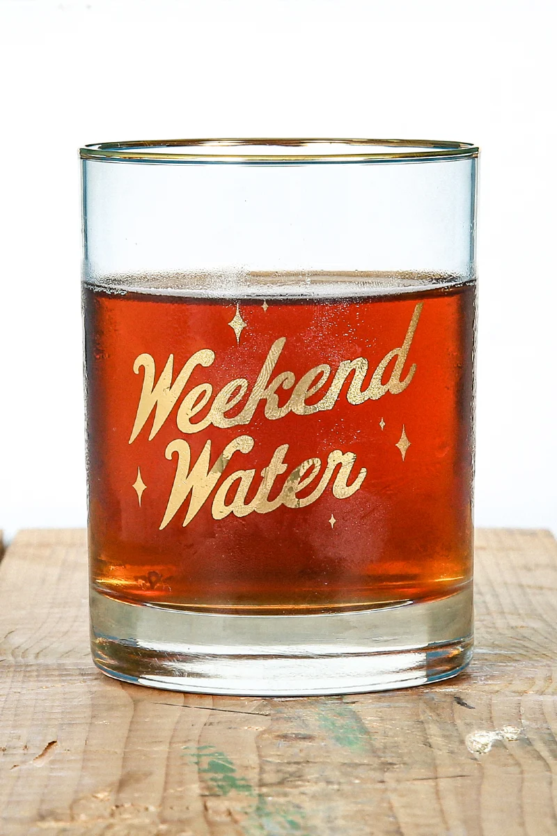 Stay F. Homekins: Weekend Water Glass - Image 3
