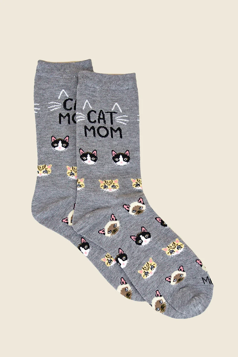 Cat Mom Whiskers Socks