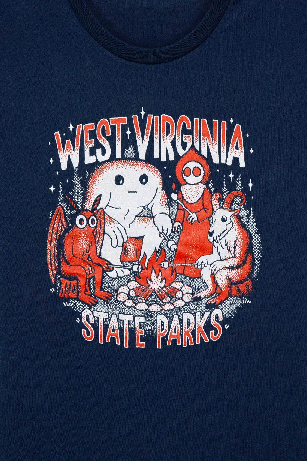 WV State Parks: Cryptid Campfire Tee - Image 2